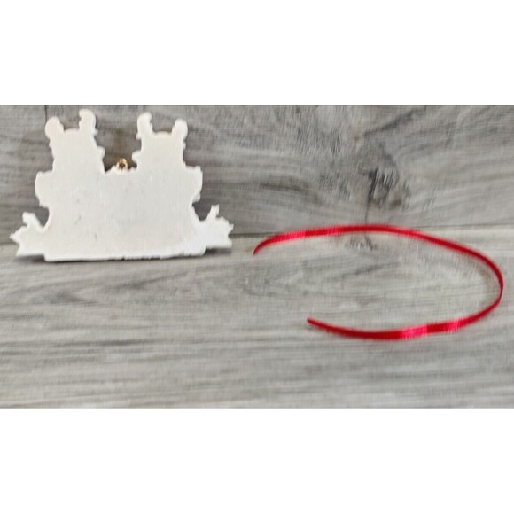 Family Christmas Tree Ornament With 2 Adult & 3 Child Reindeers (Very Nice) - Picture 2 of 3